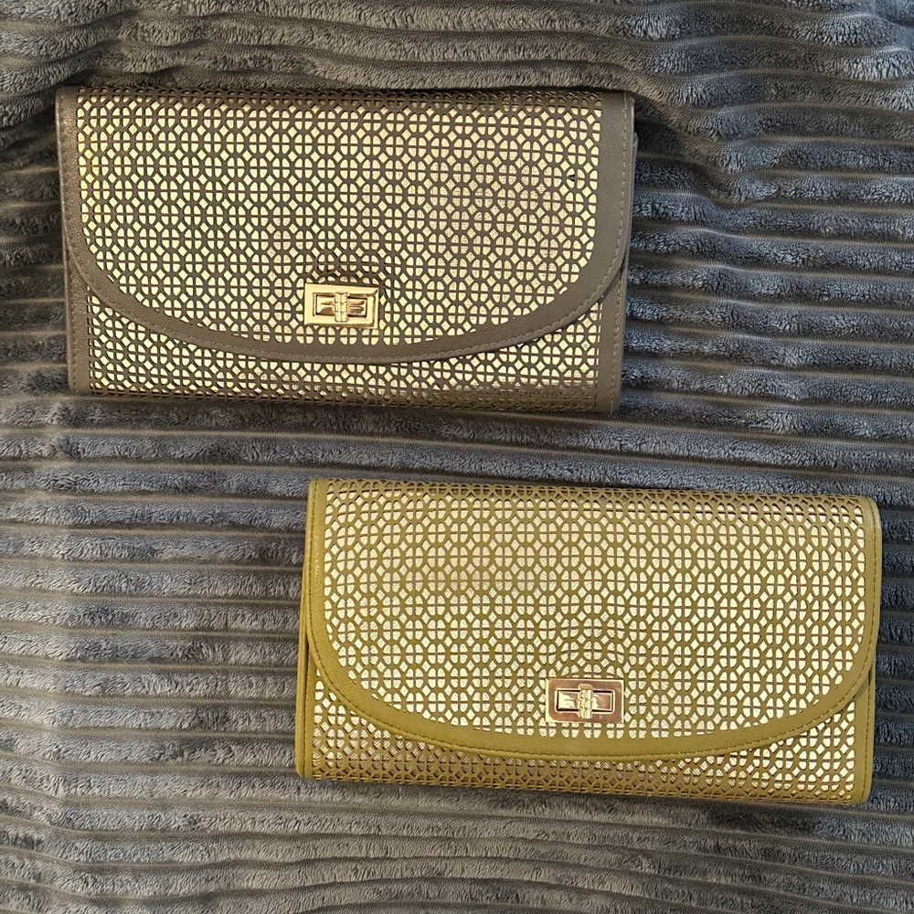 Lot of 2 Vegan Clutch Purses NWOT
